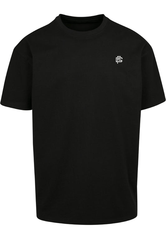 FLACHGELEGT® BASCI Oversize Shirt Schwarz