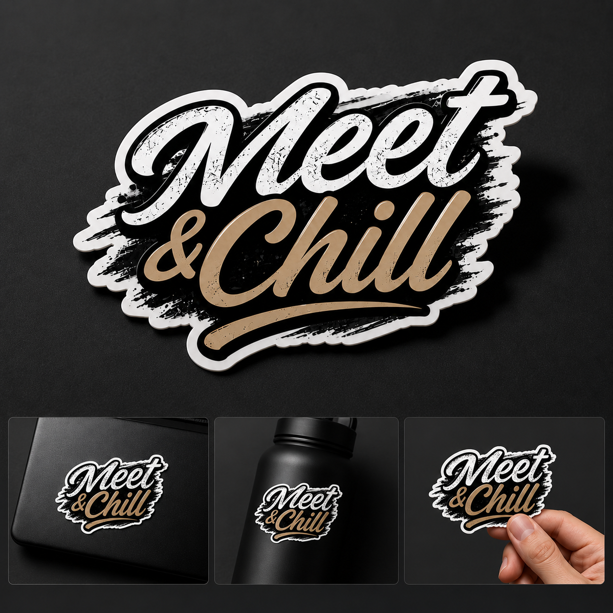 meet & chill sticker