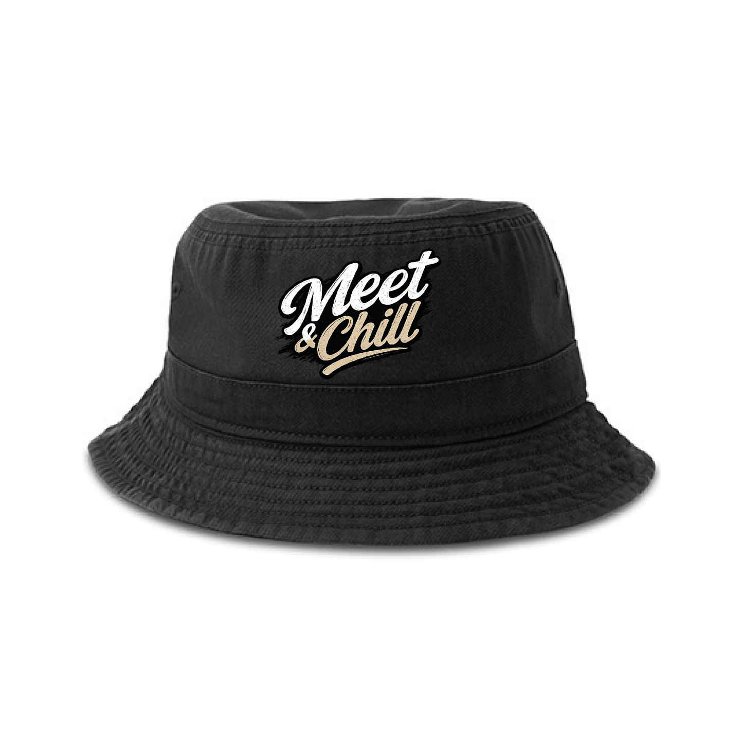 meet & chill bucket hat – schwarz
