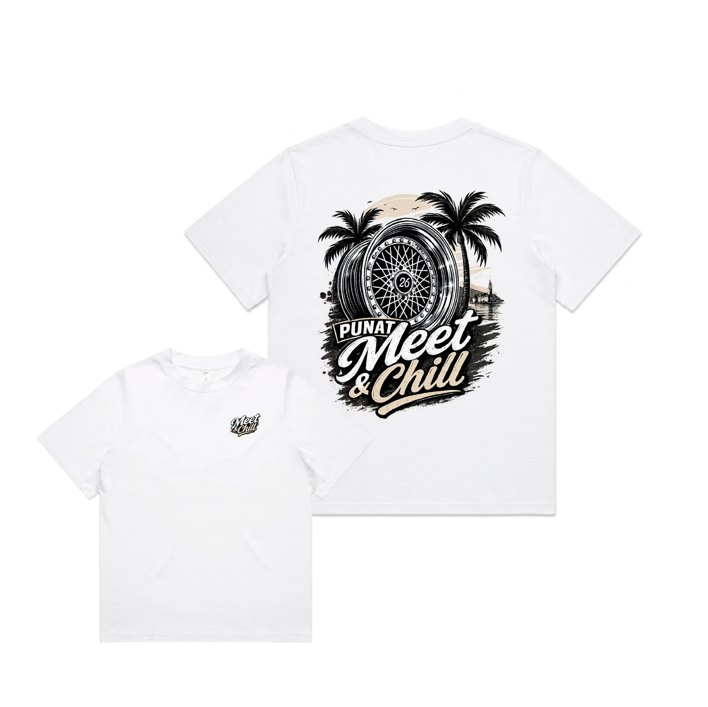 meet & chill „punat wheel“ t-shirt