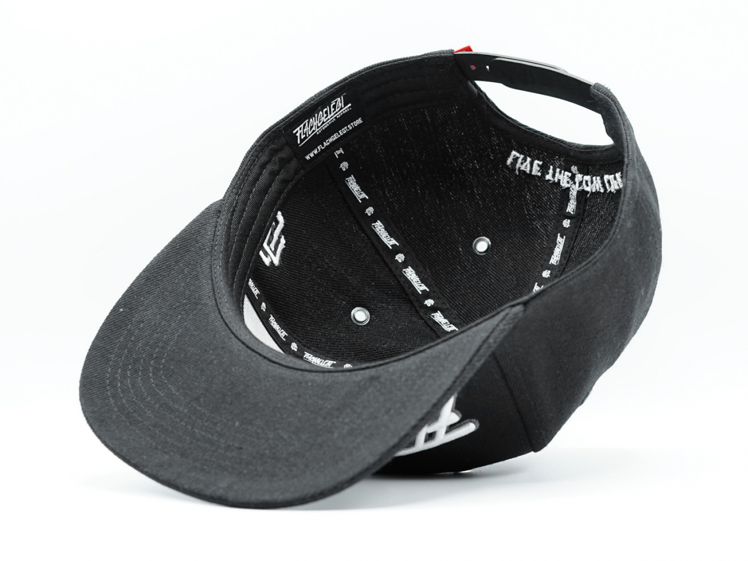 FLACHGELEGT® - BLACK BASIC SNAPBACK
