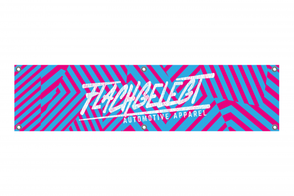 FLACHGELEGT® WERKSTATTBANNER STRIPED