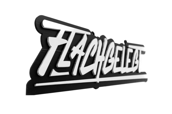 FLACHGELEGT® 3D Schild - limitiert Big