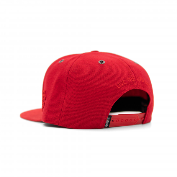 FLACHGELEGT® - CLASSIC RED SNAPBACK LIMITED